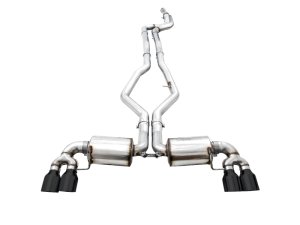 BMW 3 Series Performance Exhaust - AWE Tuning - Non-Resonated Touring Edition - Diamond Black - `19-`27